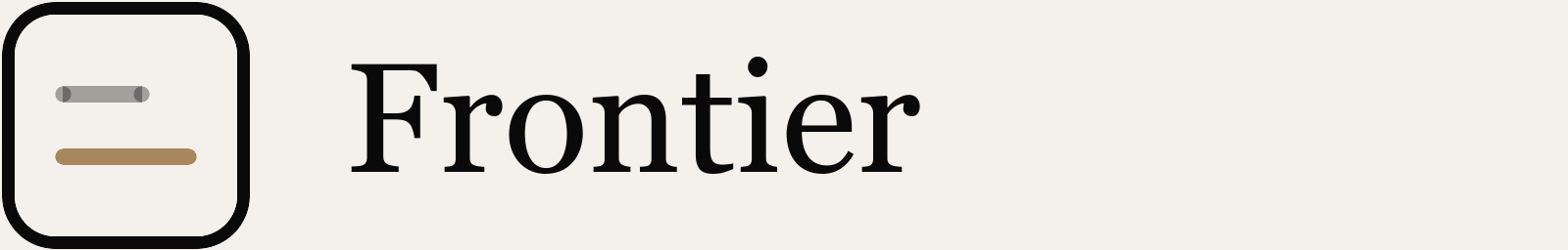 Frontier lockup on light