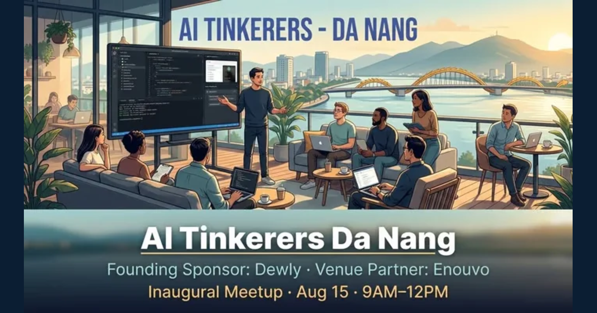 Facebook share card — AI Tinkerers Da Nang: Inaugural Meetup