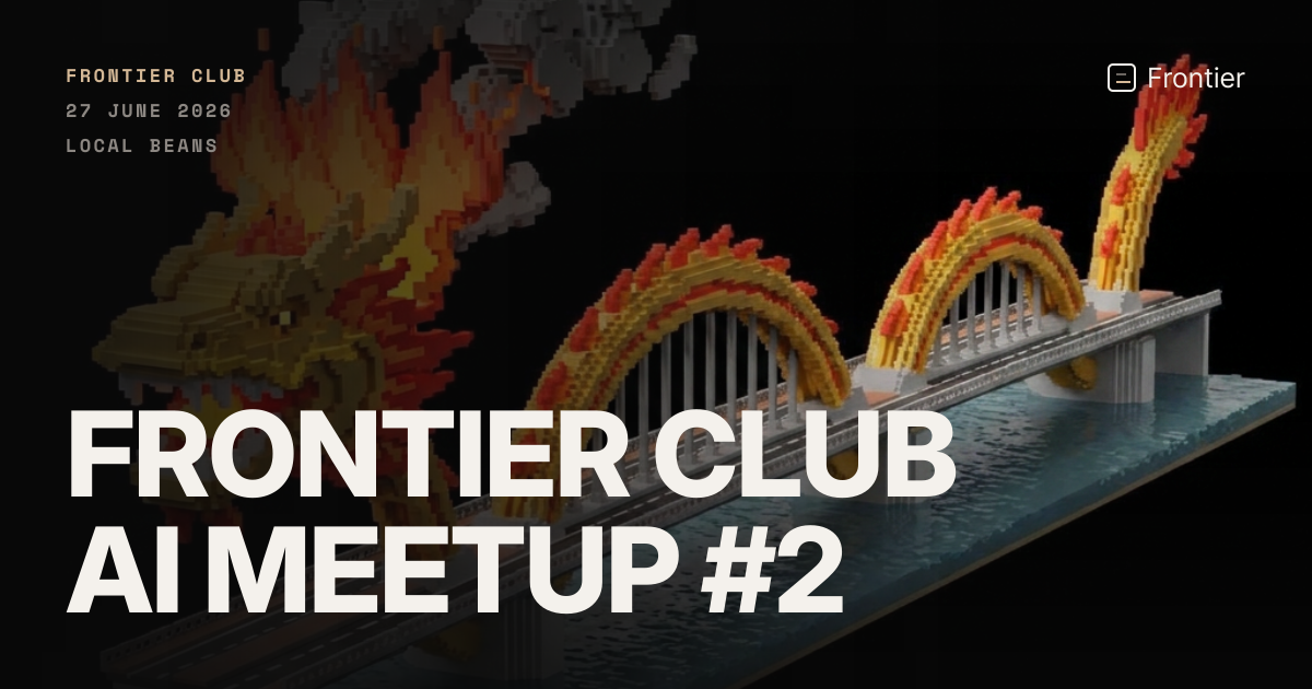 Facebook share card — Frontier Club AI Meetup #2
