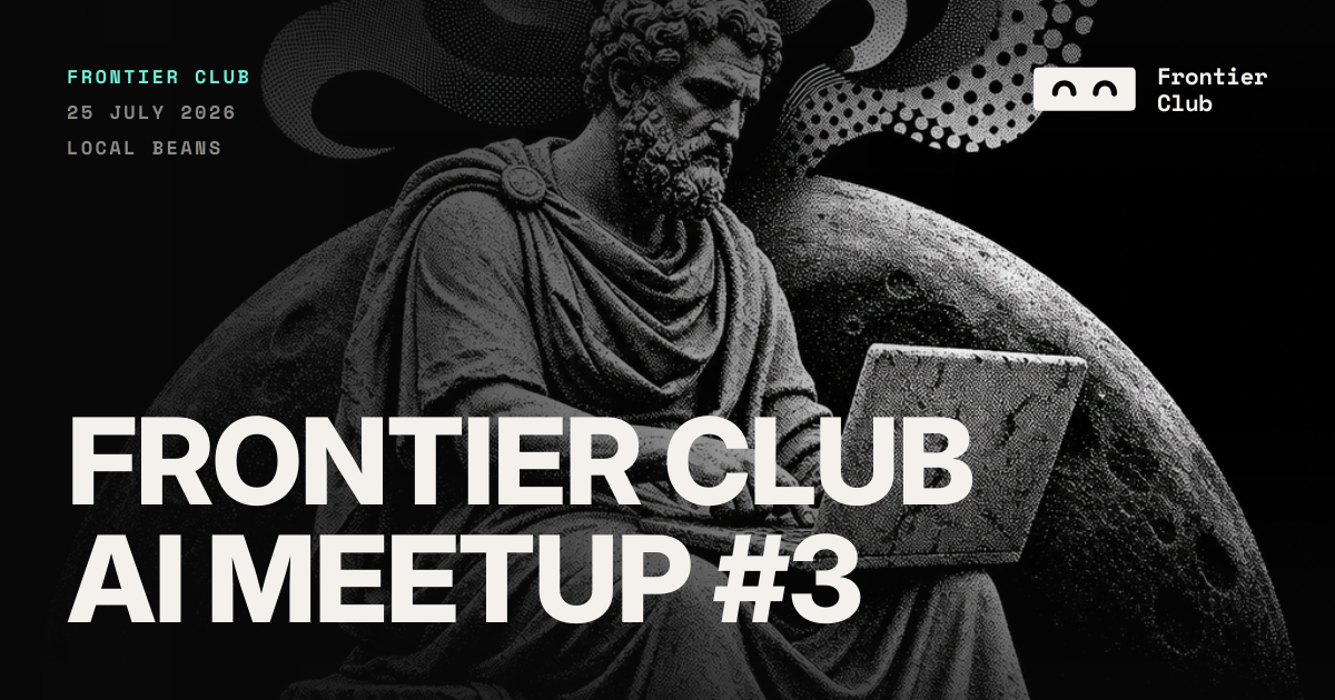 Facebook share card — Frontier Club AI Meetup #3